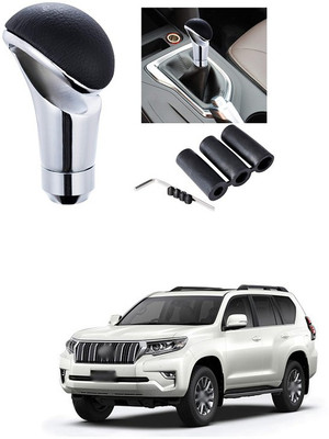 PRTEK LATHER, STEAL Gear Knob(Silver, Black)