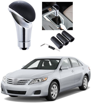 PRTEK LATHER, STEAL Gear Knob(Silver, Black)