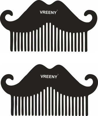 Vreeny All In One Beard Comb | Mustache Comb | Pocket Comb | Hair Comb |