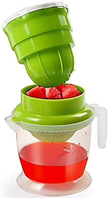 Krishiv Plastic Hand Juicer(Green, Clear)