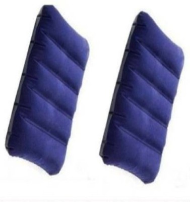 YOUNG STAR Air Stripes, Solid Travel Pillow Pack of 2(Blue)