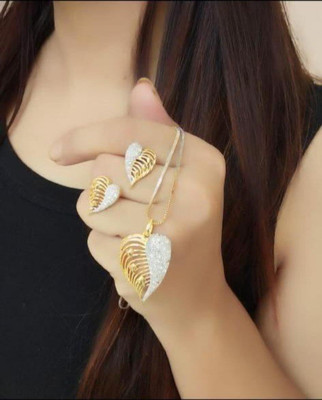 Pihoo Enterprise Alloy Gold Jewellery Set(Pack of 1)