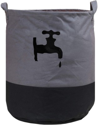 JustandKrafts 45 L Black Laundry Bag(Non Woven)