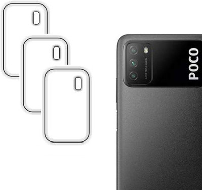 HIRDESH Back Camera Lens Glass Protector for POCO M3(Pack of: 3)