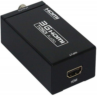 techut HDMI TO SDI CONVERTER ADAPTER 3G /SD/HD-SDI SIGNALS TO HDMI SUPPORT 1080P Media Streaming Device(Black)