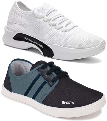 World Wear Footwear Amazing Combo Pack of 2 Stylish Shoes Running Shoes...