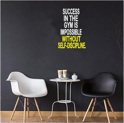LYOMAN 59 cm successself-whtylw Self Adhesive Sticker(Pack of 1)