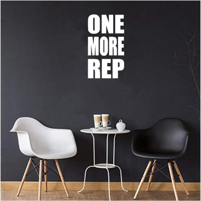 LYOMAN 59 cm onemore-wht Self Adhesive Sticker(Pack of 1)