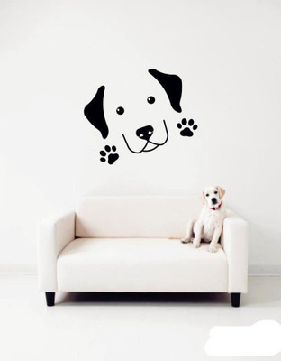 amazinghubsolution 60 cm a....dogwallsticker Self Adhesive Sticker(Pack of 1)