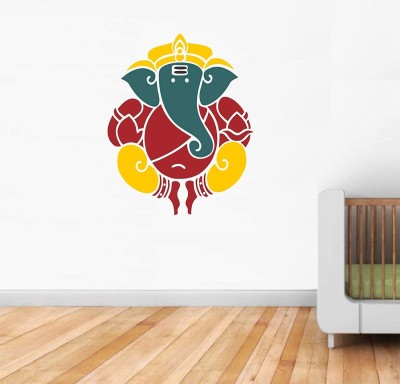 Asmi Collections 60 cm God Ganesha Removable Sticker(Pack of 1)