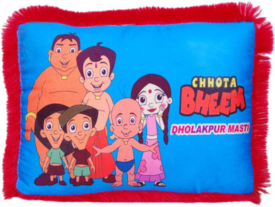 Styler Pillow Printed Chhota Bheem Blue With Red Color  - 10 cm(Multicolor)