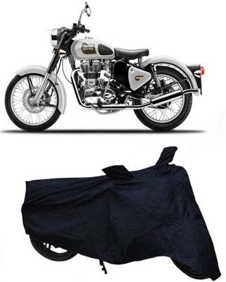 AutoHansh Waterproof Two Wheeler Cover for Royal Enfield(Interceptor 650, Black)