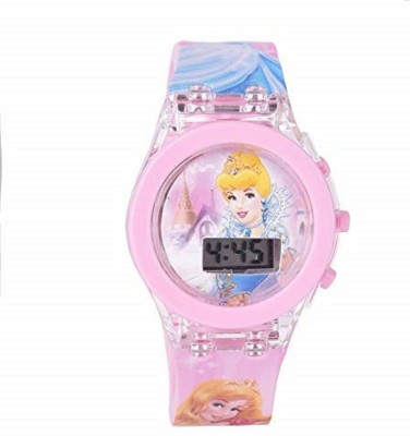 Ashna Collections Princess Kids Analog Led Glowing Light Watch for Kids Set of - 1 Digital Watch  - For Boys & Girls