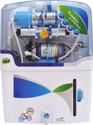 Aquagrand NYC Model 12 L ALKALINE VITAMIN B12 + RO + UV + UF + TDS+ALKALINE B12 12 L RO + UV + UF + TDS Water Purifier
