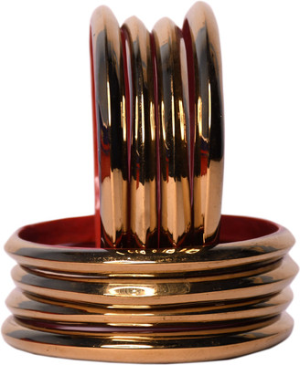 Sandeep Bangle Store Glass Zircon Bangle Set(Pack of 8)