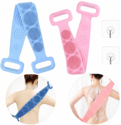 mitawa Back Scrubber Belt Soft Body Massage Cleaning (Pack Of 2)