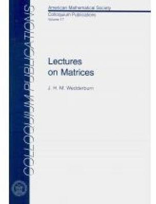 Lectures on Matrices(English, Paperback, American Mathematical Society)