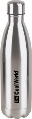 Liza Cool world Thermoseal Technology, 24 Hours Hot and Cold Water Bottle 750 ml Bottle(Pack of 1, Silver, Steel)