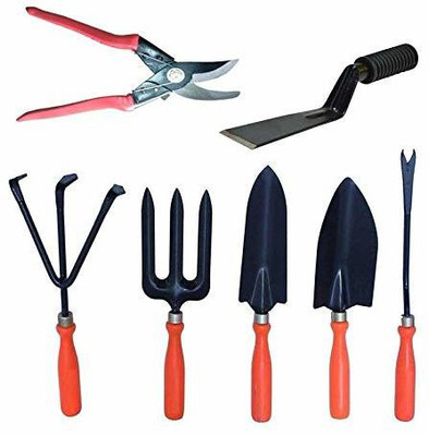 JetFire German Style Pruner Garden Tool Set of 5 & Garden Khurpa Garden Tool Kit(7 Tools)