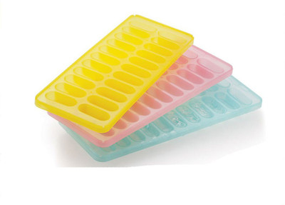 Top Trick Multicolor Plastic Ice Cube Tray(Pack of3)