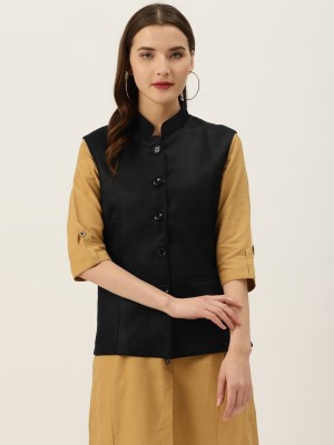 Vastraa Fusion 3/4th Sleeve Solid Women Jacket