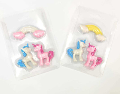 AMANVANI unicorn rainbow eraser Key Chain