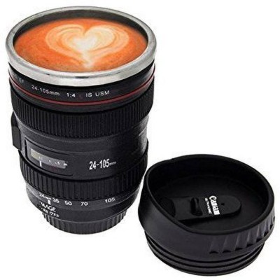 shreeganesham Camera Lens Shape Cup Plastic Stainless Steel, Plastic Coffee Mug(350 ml)