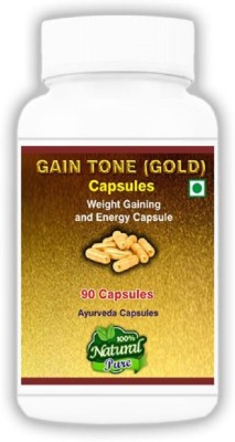 santhosh Trading GAIN TONE (GOLD) Capsules Plant-Based Protein(90 No, Unflavor)