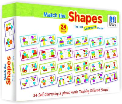 PEZYOX Educational Jigsaw Puzzle Range for Kids (Match The Shapes)(24 Pieces)