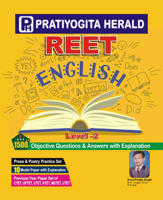 REET English LEVEL-2,1500+ Objective Questions &10 Model Test Paper (With Indepth Explanation) & PYQ's Based On LATEST REET Level 2 Syllabus 11 January,2021 By Herald Publications(Paperback, Hindi, Arun Pratap Singh)