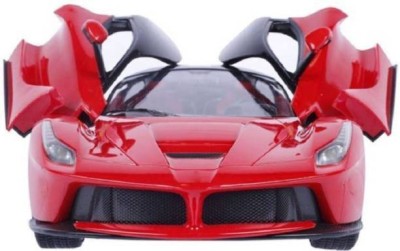 SG store Kids Rechargeable Ferrari Max Speed with 3D Head light and Door Open feture 5-channel Support(Red)