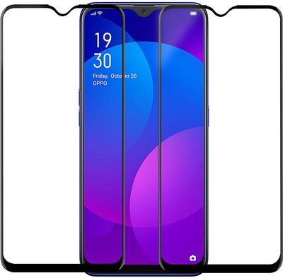 TINGTONG Edge To Edge Tempered Glass for Oppo F11(Pack of 2)