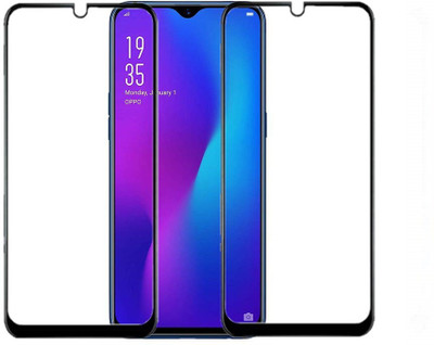 Slugabed Edge To Edge Tempered Glass for Oppo R17(Pack of 2)