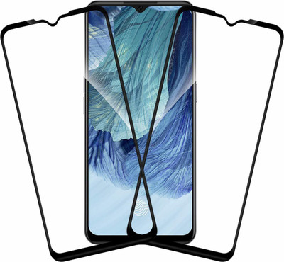 Slugabed Edge To Edge Tempered Glass for Oppo F17(Pack of 2)