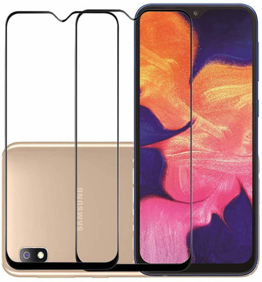 Slugabed Edge To Edge Tempered Glass for Samsung Galaxy A10(Pack of 2)