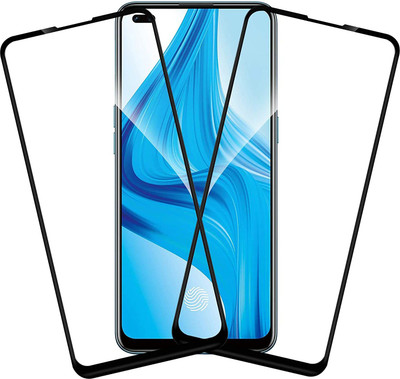 Slugabed Edge To Edge Tempered Glass for Oppo F17 Pro(Pack of 2)