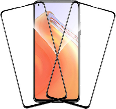 TINGTONG Edge To Edge Tempered Glass for Mi 10T(Pack of 2)
