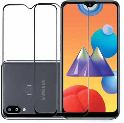 TINGTONG Edge To Edge Tempered Glass for Samsung Galaxy M01s(Pack of 2)