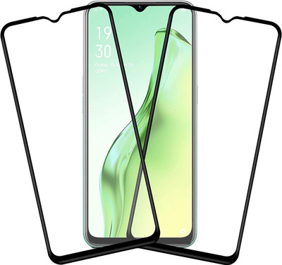 TINGTONG Edge To Edge Tempered Glass for Oppo A31(Pack of 2)