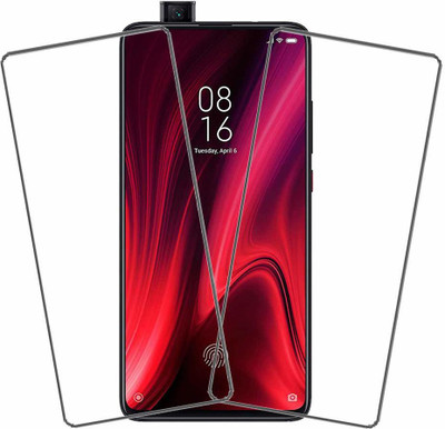 TINGTONG Edge To Edge Tempered Glass for Mi K20 Pro(Pack of 2)