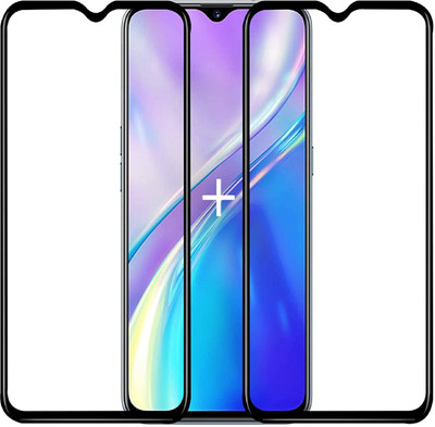 TINGTONG Edge To Edge Tempered Glass for Realme X2(Pack of 2)