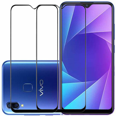 TINGTONG Edge To Edge Tempered Glass for Vivo Y95(Pack of 2)
