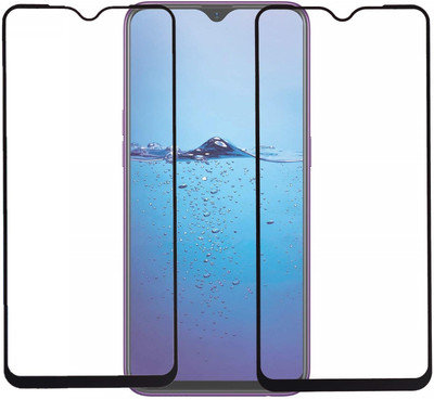TINGTONG Edge To Edge Tempered Glass for Oppo F9(Pack of 2)