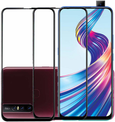 TINGTONG Edge To Edge Tempered Glass for Vivo V15(Pack of 2)