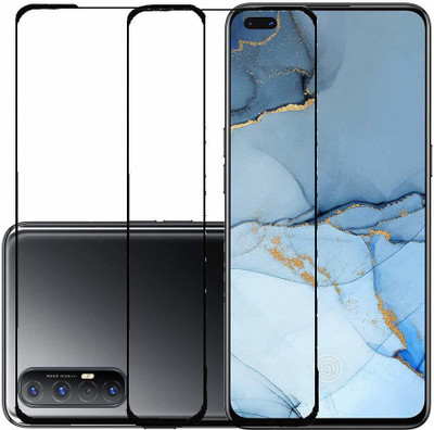 Slugabed Edge To Edge Tempered Glass for Oppo Reno3 Pro(Pack of 2)