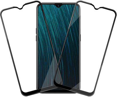 TINGTONG Edge To Edge Tempered Glass for Oppo A5s(Pack of 2)