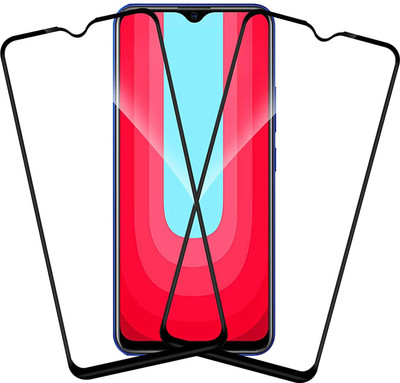 TINGTONG Edge To Edge Tempered Glass for Vivo U20(Pack of 2)