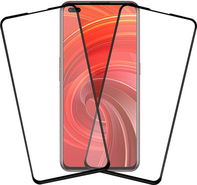 TINGTONG Edge To Edge Tempered Glass for Realme X50 Pro(Pack of 2)