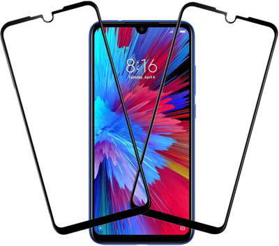 TINGTONG Edge To Edge Tempered Glass for Redmi Note 7S(Pack of 2)