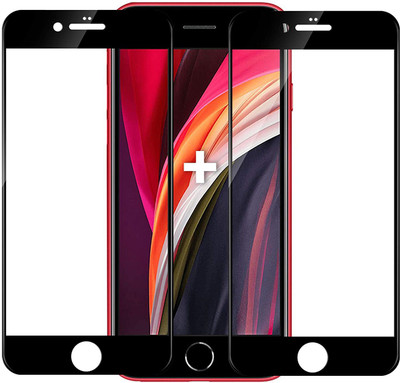 Slugabed Edge To Edge Tempered Glass for Apple iPhone SE 2020(Pack of 2)